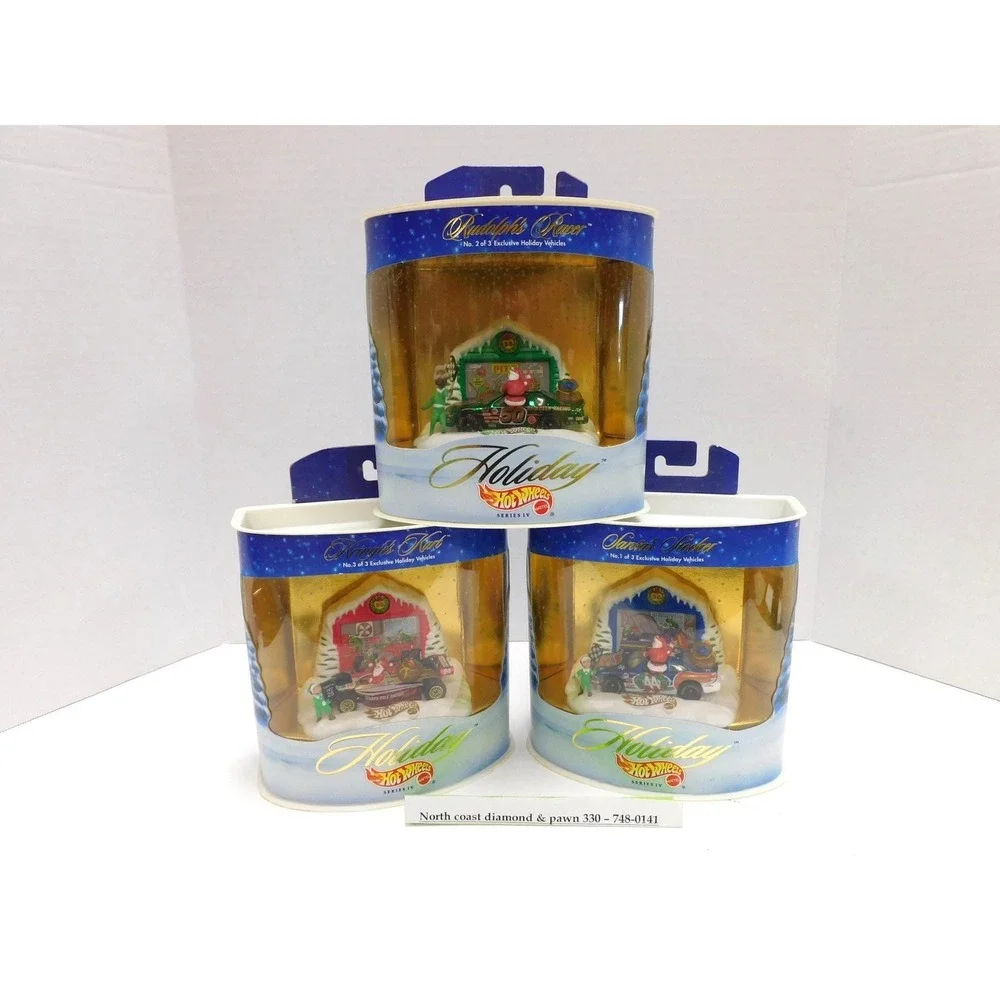 N.O.S Lot of 3 1998 Hot Wheels Exclusive Holiday Vehicles Series IV DW869C